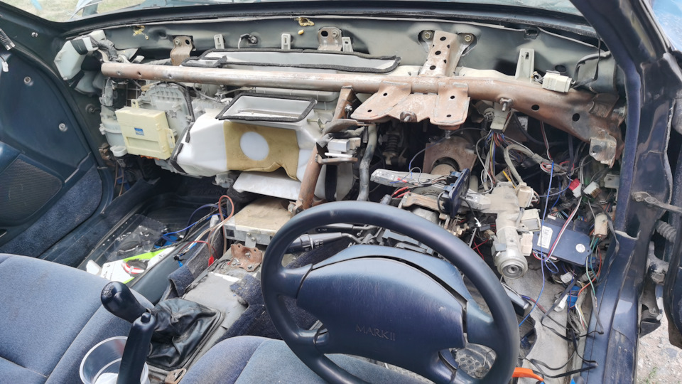 Как снять радиатор печки марк 2 90 Печка. Радиатор печки. Ремонт - Toyota Mark II (90), 2 л, 1993 года плановое ТО 