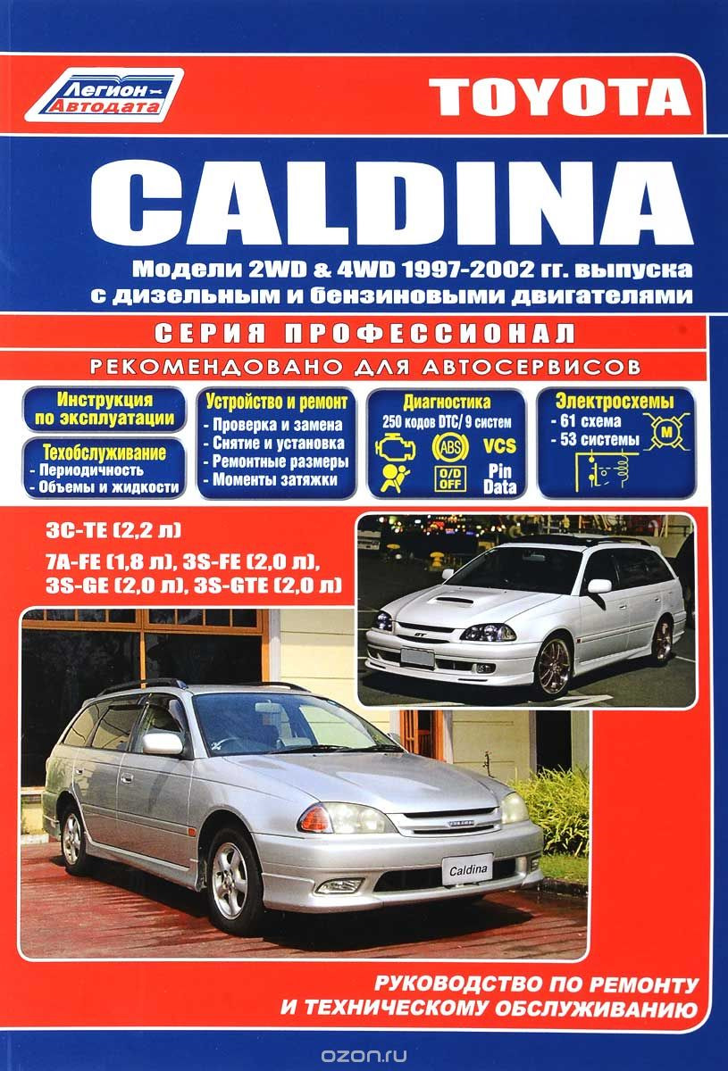 Руководство по эксплуатации автомобиля Toyota caldina 1997-2002 — Toyota  Caldina (210), 2 л, 2002 года | аксессуары | DRIVE2