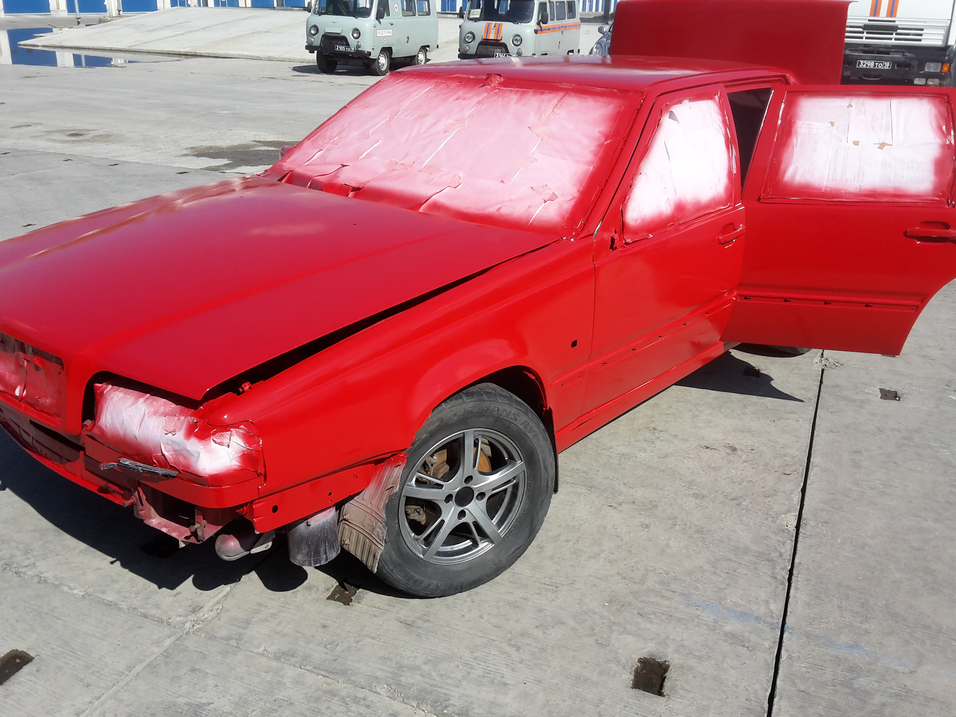 Грунтовка, покраска Вольво 850 — Volvo 850, 2,5 л, 1992 года | кузовной ...