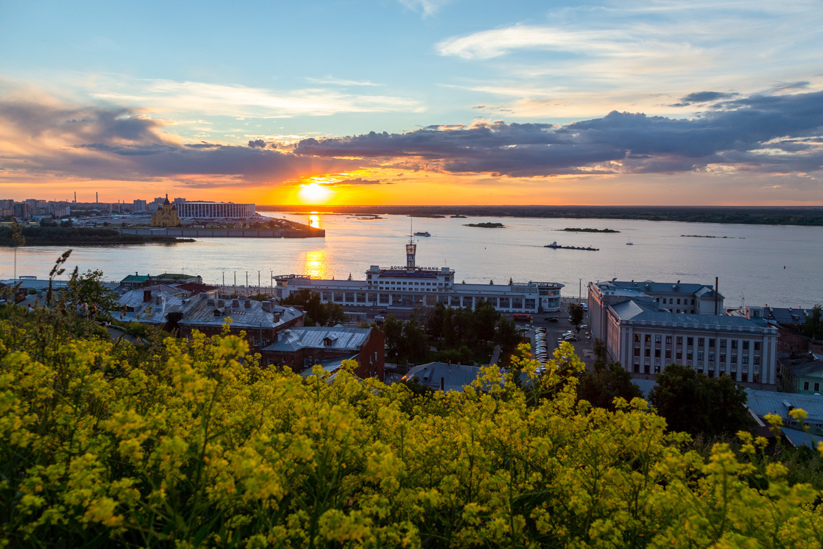 Нижний новгород город закатов фото