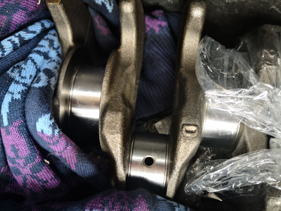 Вот и фрагмент отреставрированного коленвала — Mitsubishi Lancer IX