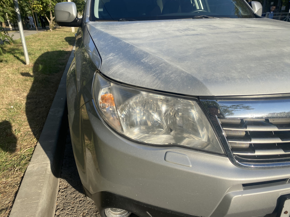 Полировка фар и бронирование пленкой! — Subaru Forester (SH), 2 л, 2008 ...