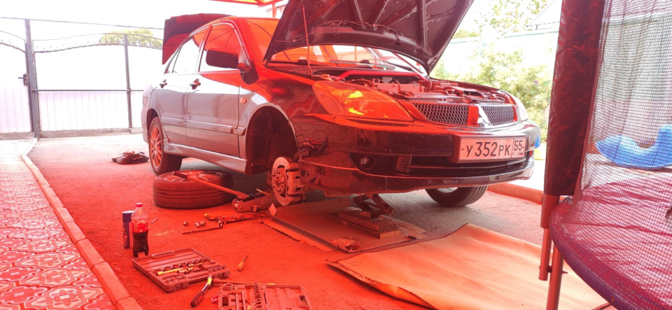 Замена ГРМ — Mitsubishi Lancer IX, 2 л, 2006 года | плановое ТО | DRIVE2