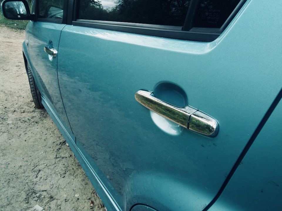 Накладки на дверные ручки — Toyota Passo (1G), 1 л, 2008 года ...
