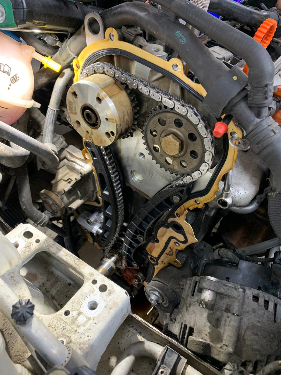 Замена цепи CAXA 1.4 — Volkswagen Golf Mk6, 1,4 л, 2012 года | визит на ...