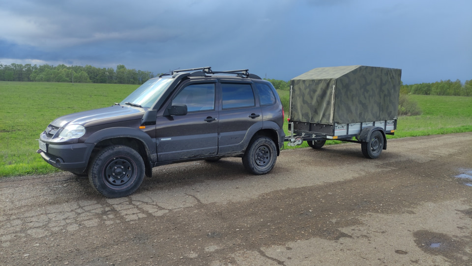 До занижения прицепа — Lada Гранта Лифтбек (2G)