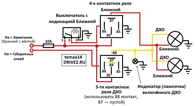 Схема подключения птф нексия n150