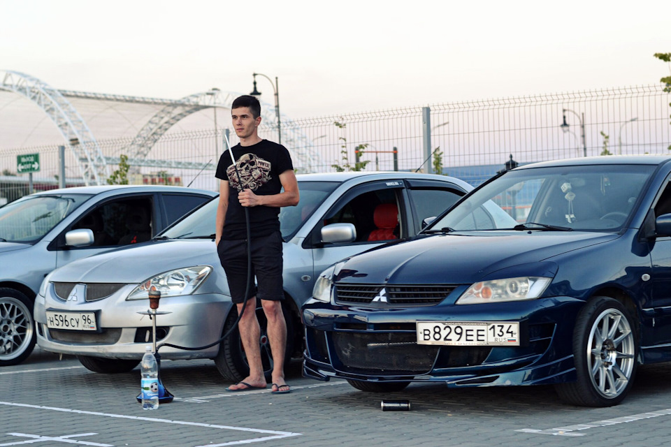 Подкапотка, подрамник, грили и сходка — Mitsubishi Lancer IX, 1,6 л ...