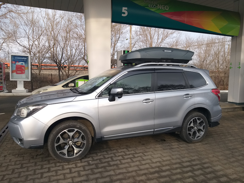 Бокс на крышу автомобиля субару форестер