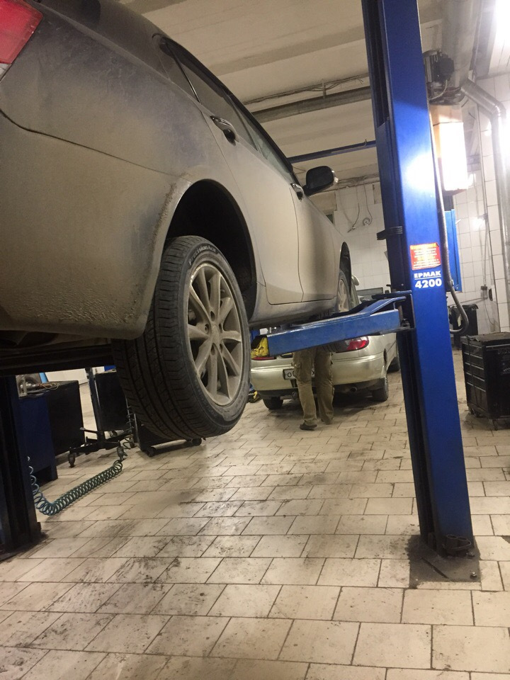 #132. Замена ГРМ, помпы, рулевых наконечников. — Lada Гранта, 1,6 л ...