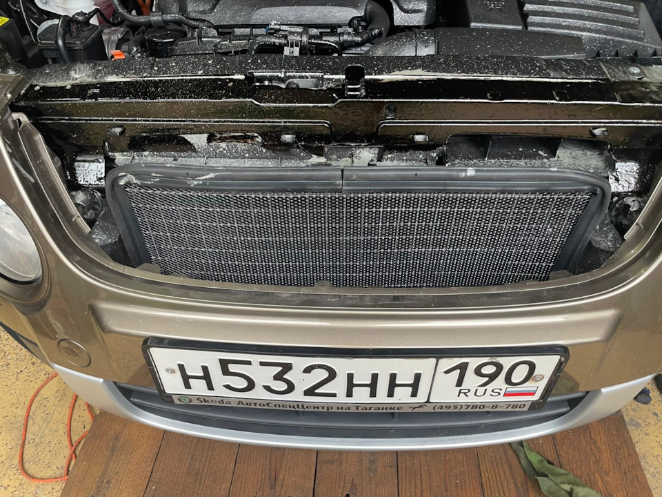 Сетка для защиты радиаторов SKODA YETI — Skoda Yeti, 1,8 л, 2009 года ...