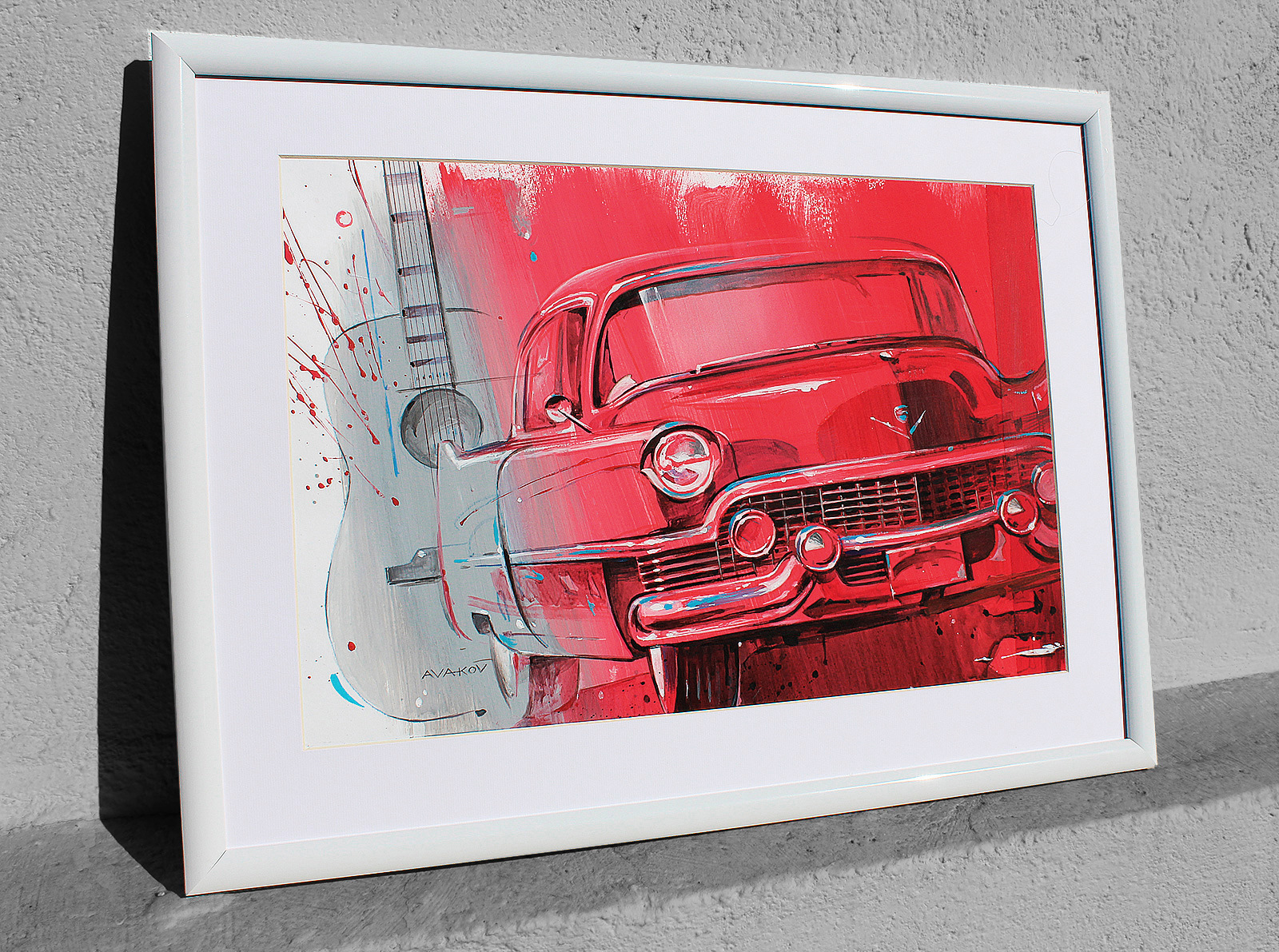 Ken car on rock n roll. Cadillac Rock 'n' Roll (2014). Cadillac Rock n Roll. Cadillac Painting. Cadillac Rock and Roll.