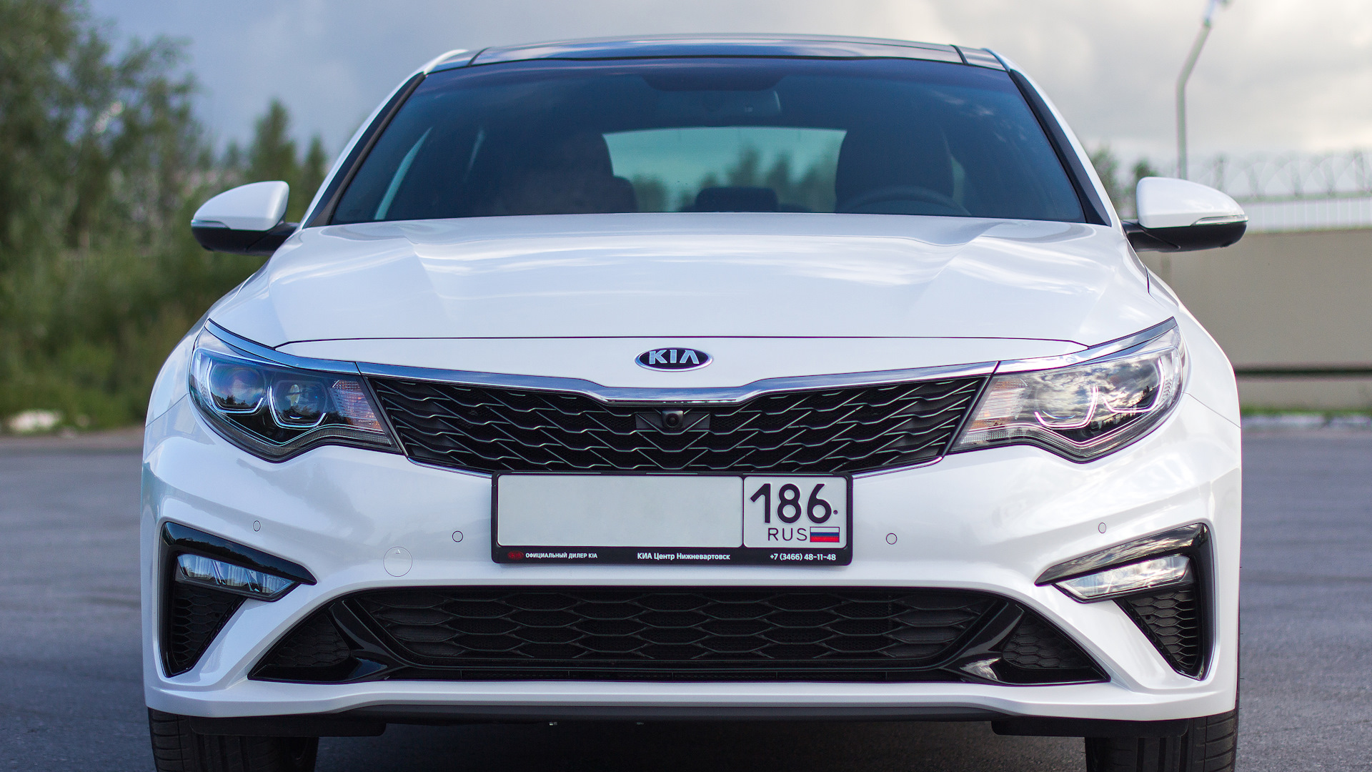 KIA Optima (4G) 2.4 бензиновый 2018 | GT Line White на DRIVE2