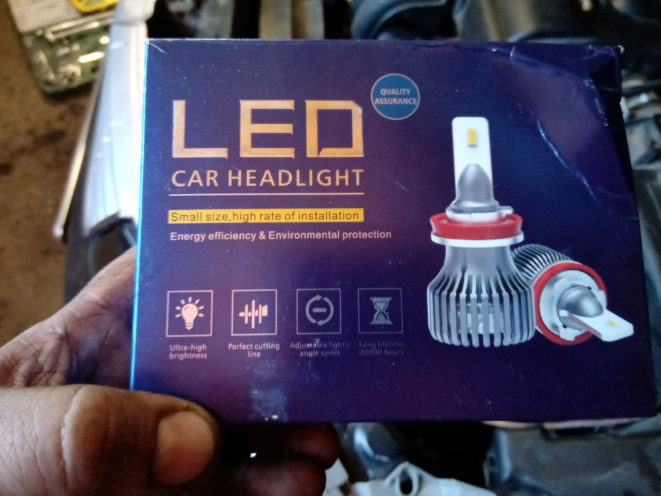 LED лампы в туманки. — Toyota E120, 1,8 л., 2004 года | тюнинг | DRIVE2