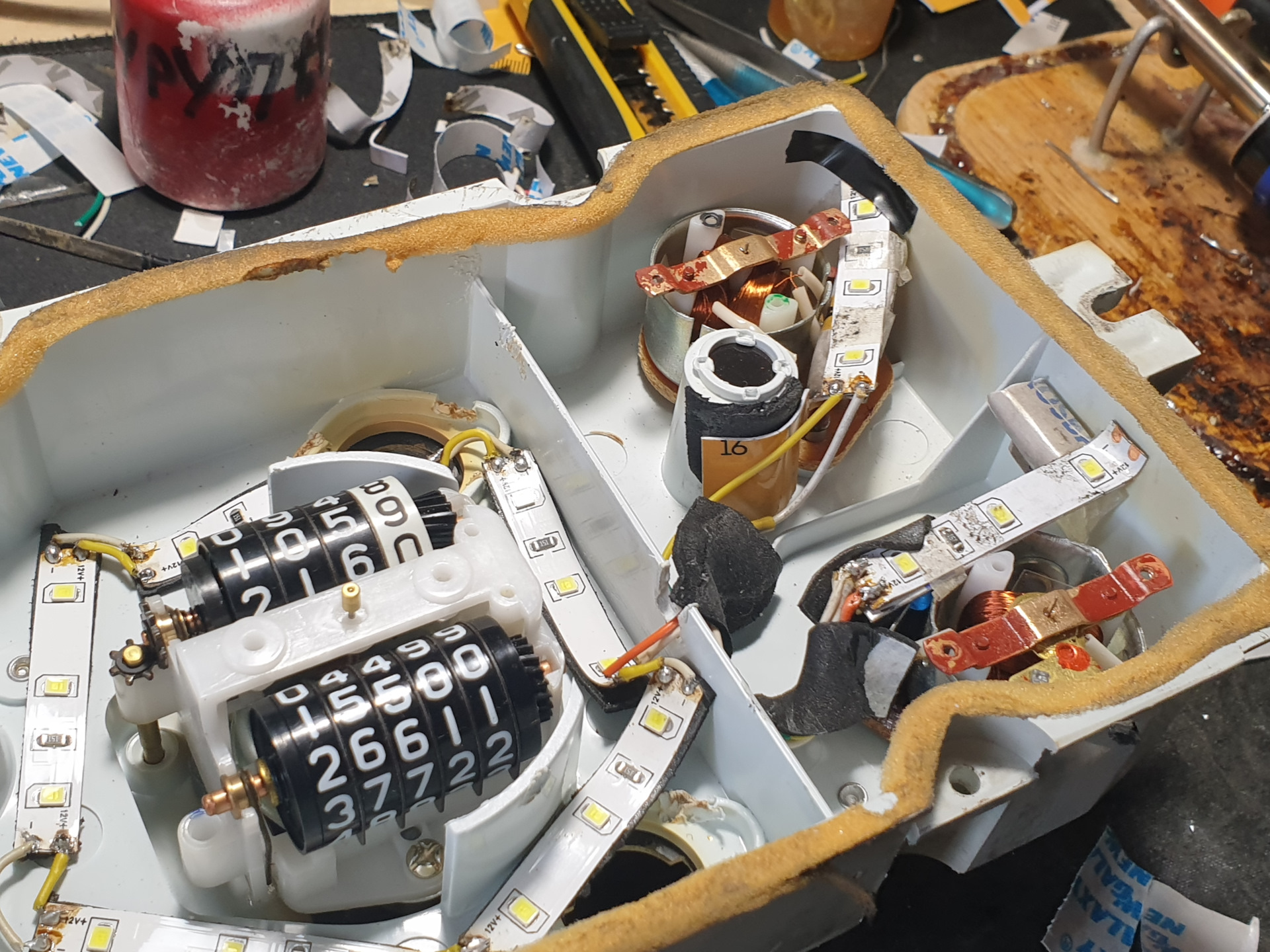 Подсветка приборной панели ВАЗ-2107 светодиодная лента и стрелки ГАЗ ...