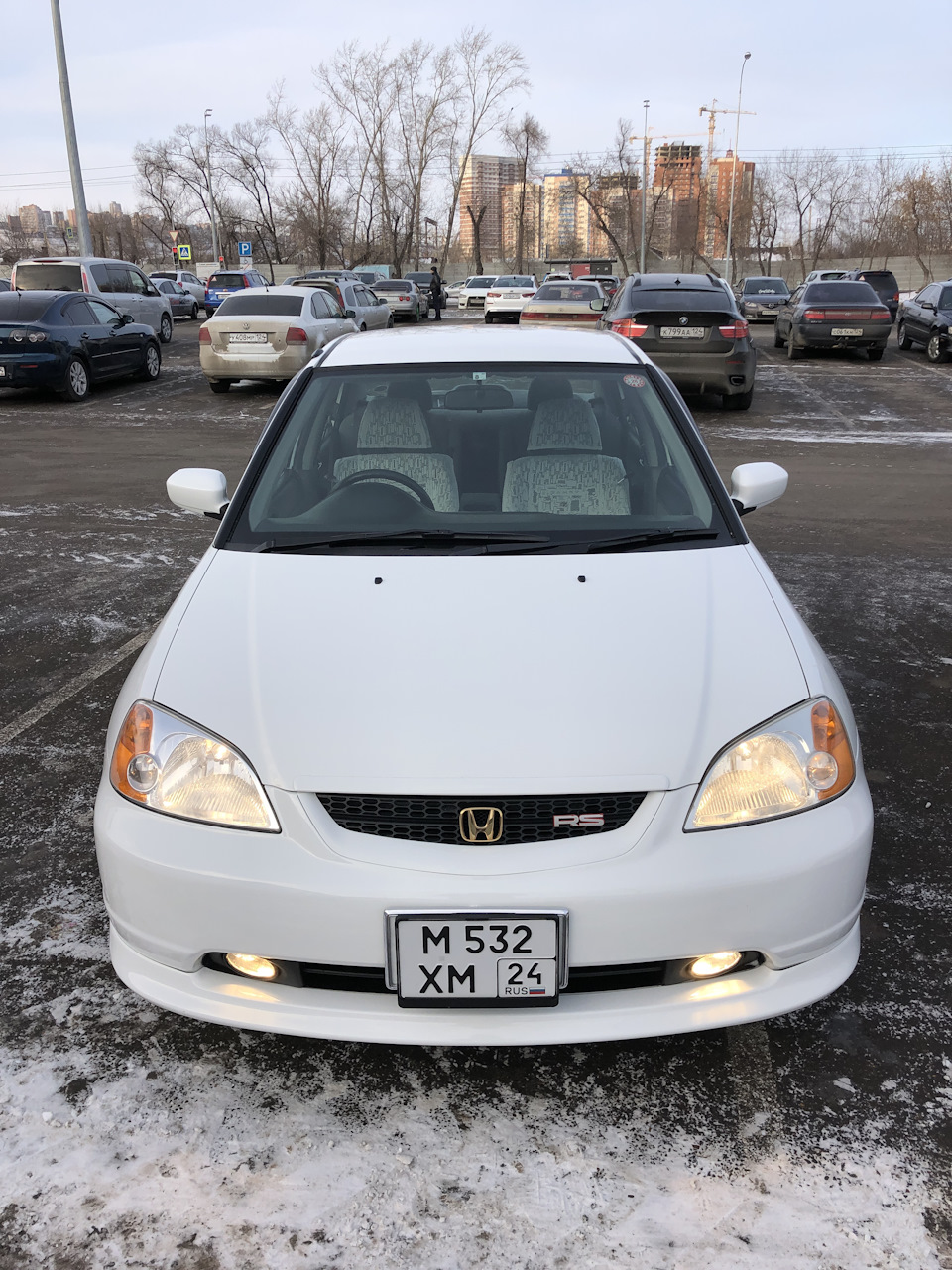 Квадратные номера — Honda Civic Ferio (7G), 1,5 л, 2002 года | тюнинг |  DRIVE2