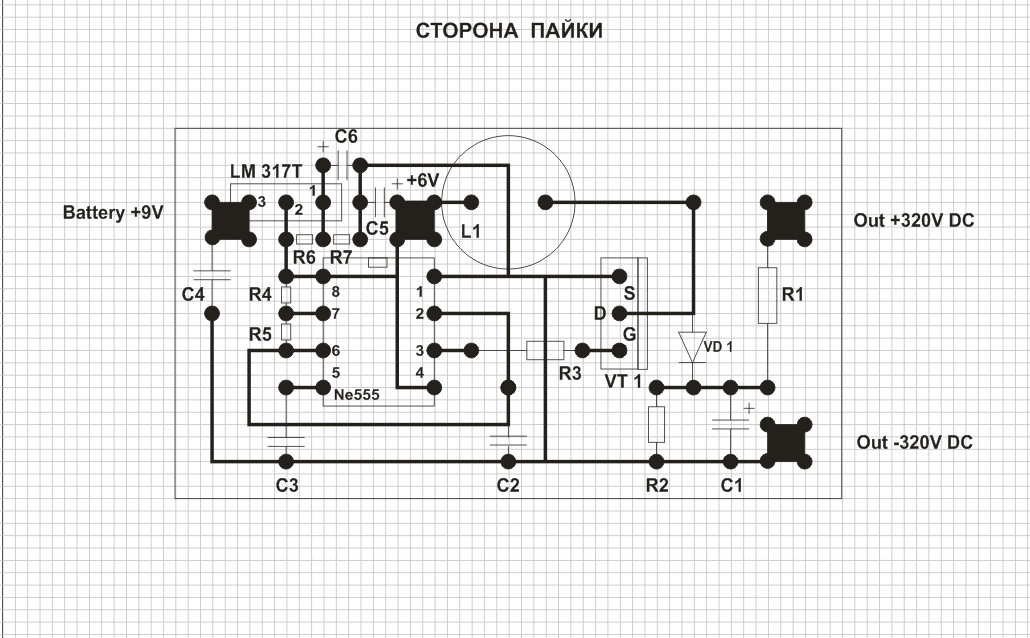 Схема для проверки диодов