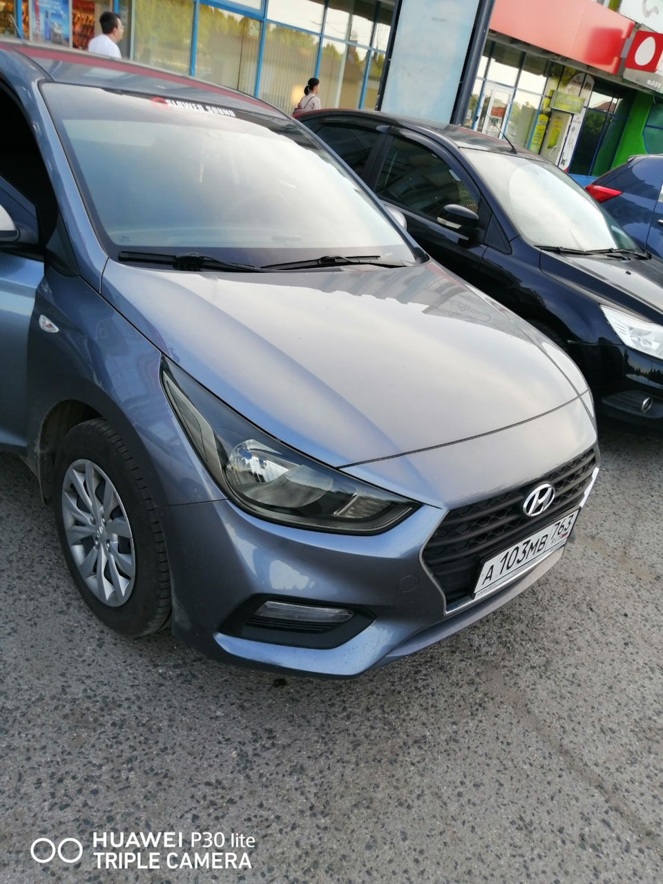 Затемнение фар — Hyundai Solaris (2G), 1,6 л, 2018 года | стайлинг | DRIVE2