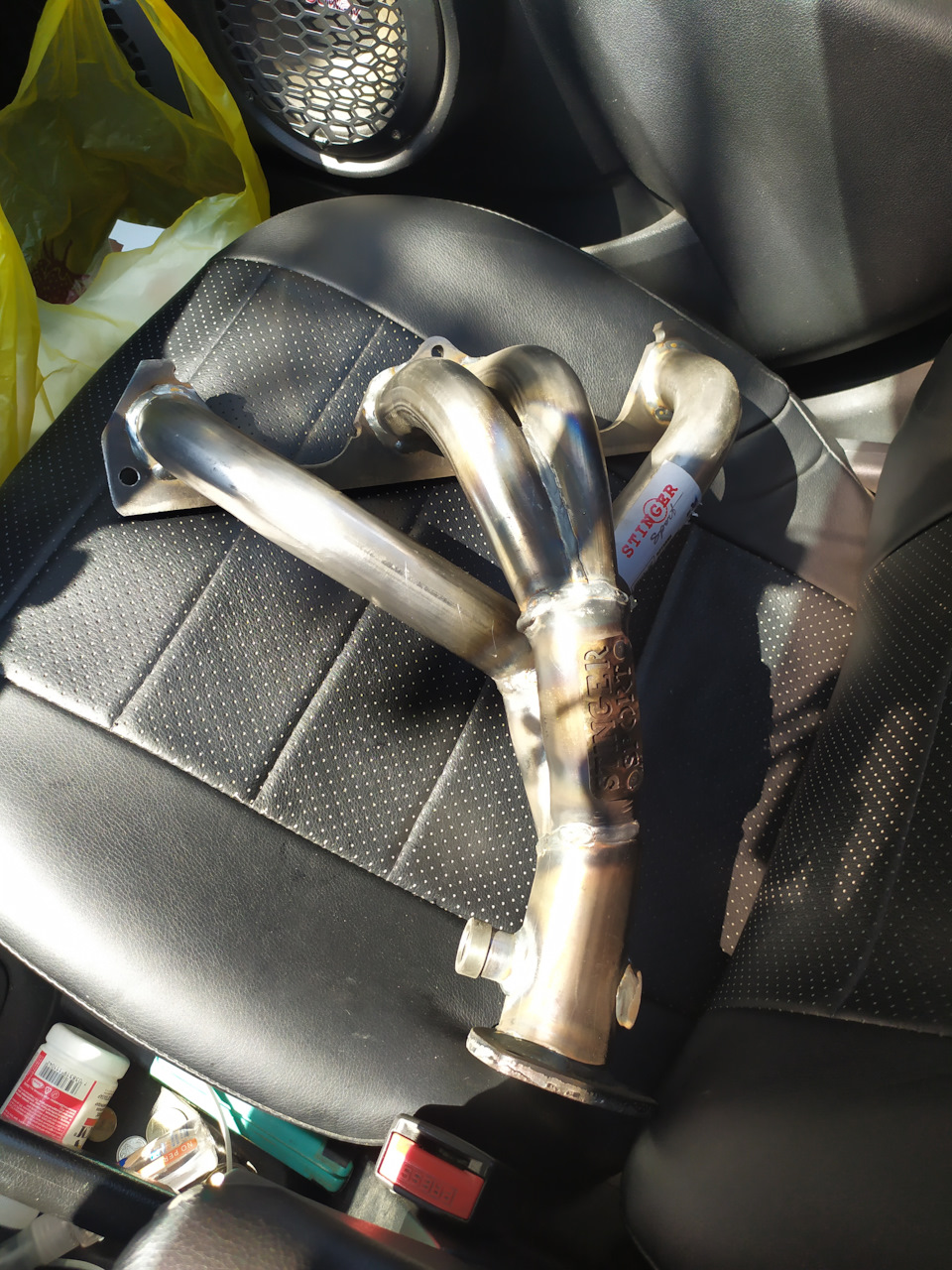 Паук вместо катализатора — Lada Гранта, 1,6 л, 2014 года | тюнинг | DRIVE2