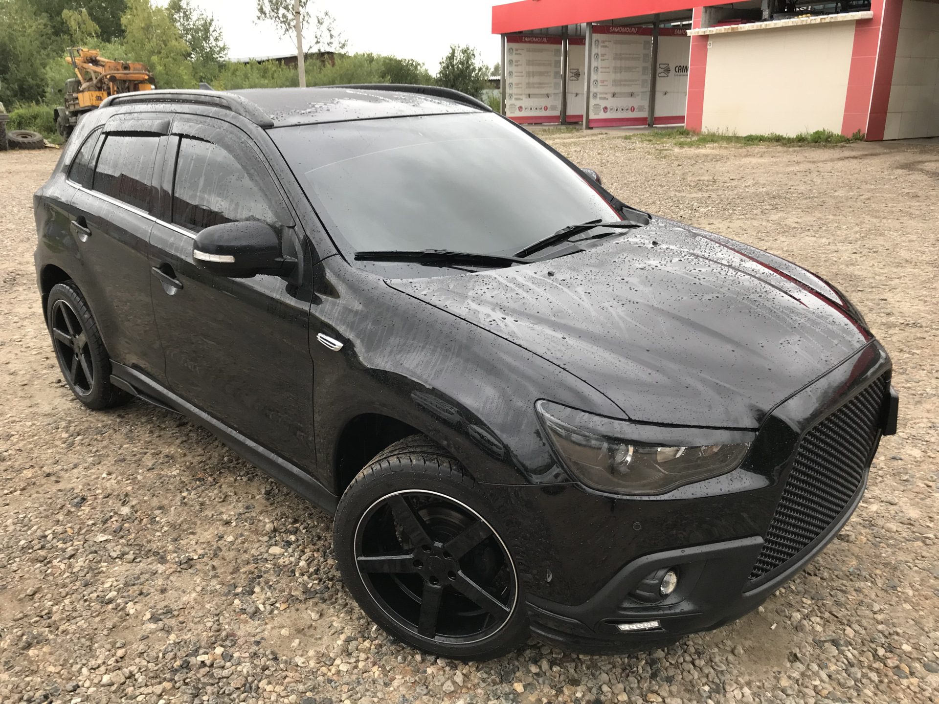 Mitsubishi asx тюнинг фото Наглядный пример чёрных дисков) - Mitsubishi ASX, 1,8 л, 2012 года стайлинг DRIV
