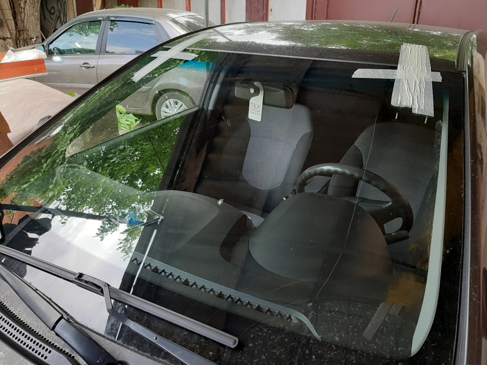 Замена лобового стекла — Hyundai Solaris, 1,6 л, 2013 года | стайлинг ...