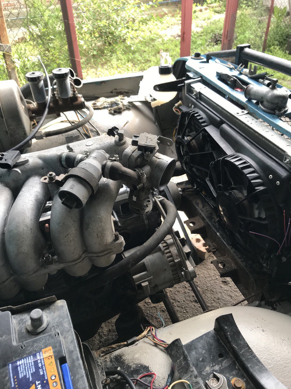 Установка УМЗ 4216 вместо УМЗ 417 — УАЗ 31512, 2,5 л, 1997 года ...