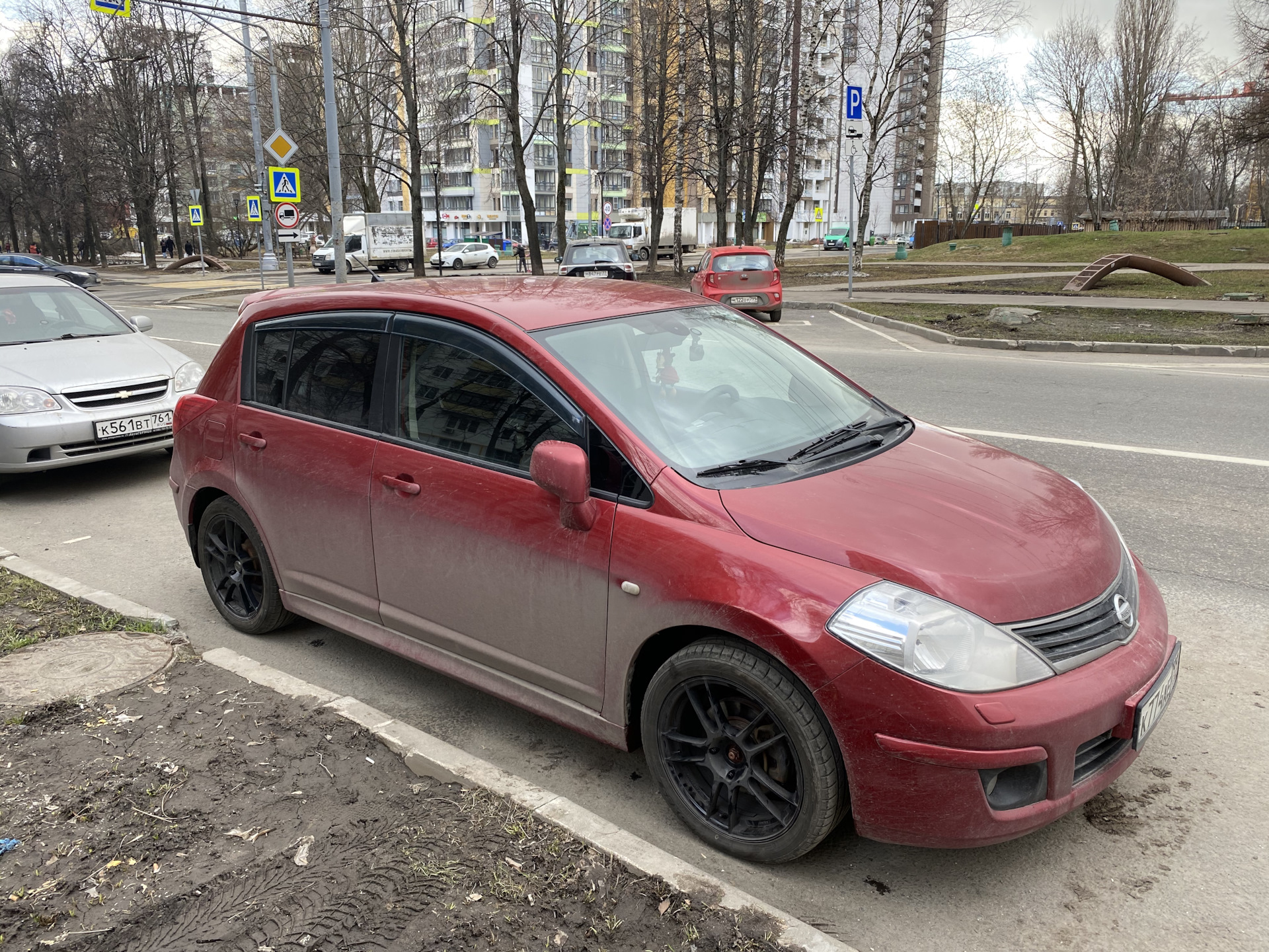 Наконец то 17” вернулись и интересные наблюдения✌🏻 — Nissan Tiida (1G),  1,6 л, 2013 года | визит на сервис | DRIVE2