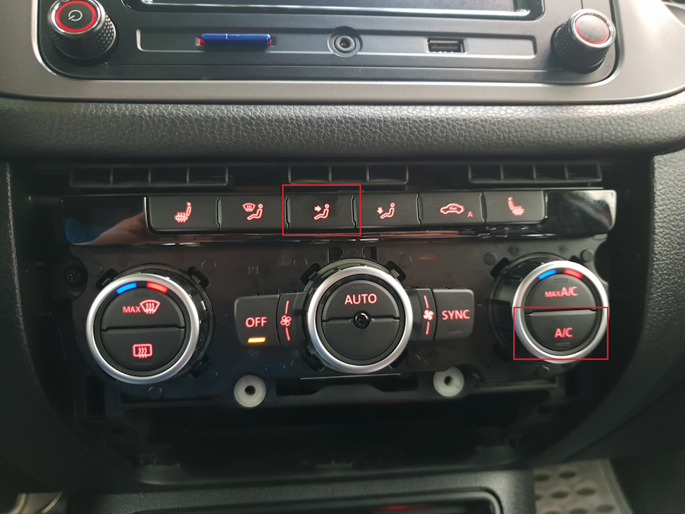 Установка нового климата - Volkswagen Tiguan (1G), 2 л, 2013 года тюнинг DRIVE2