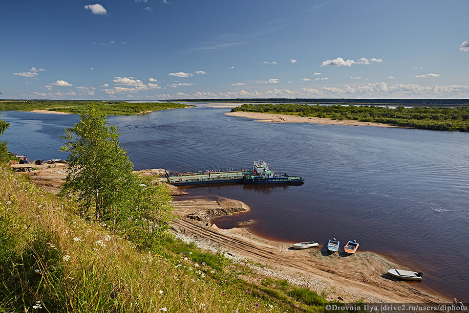 Северная Двина река Красноборск