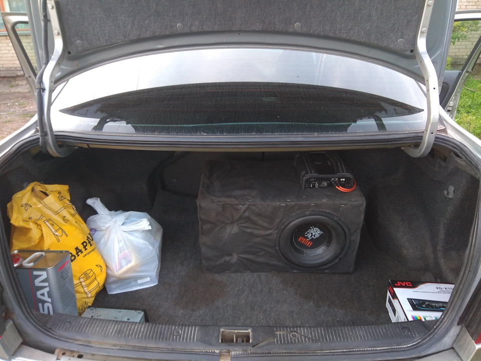 Заменил штатную магнитолу и подключил саб. — Nissan Almera II (N16), 1 ...