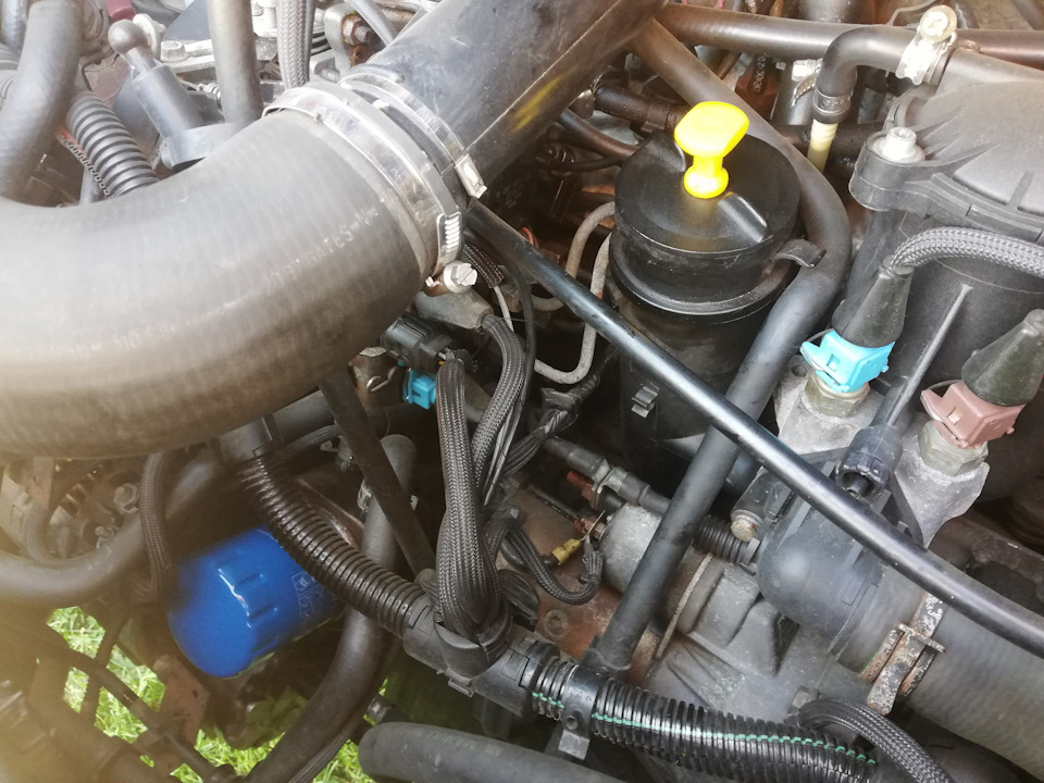 Масляный фильтр и щуп установлены на свои места — Peugeot 806