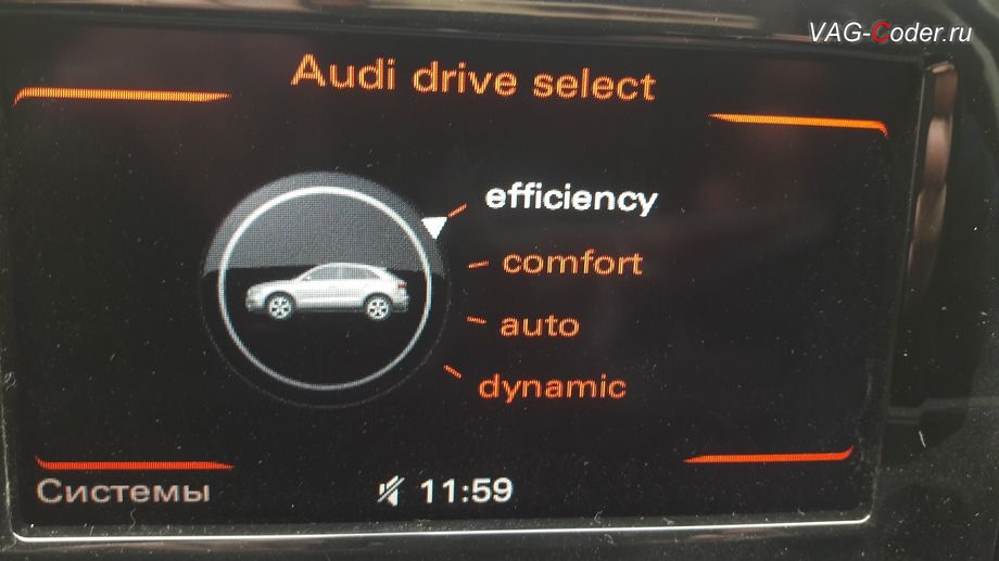 Audi drive select активация