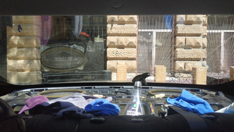 Снятие тонировки с заднего стекла — Toyota Corolla (140/150), 1,6 л ...