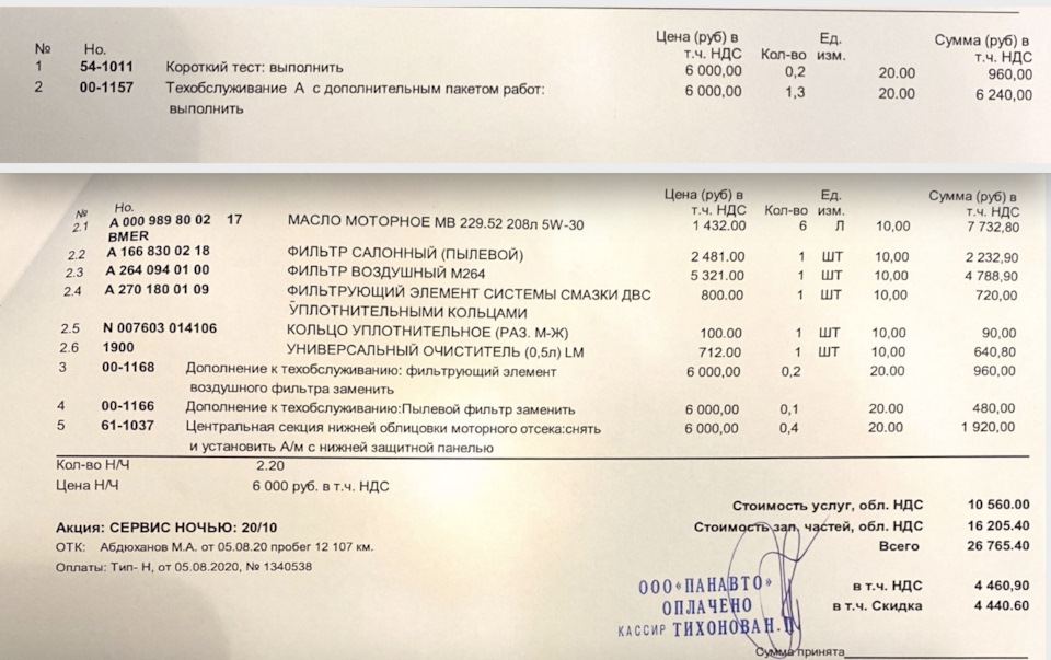 ТО-1 — Mercedes-Benz C-Class Coupe (C205), 1,5 л, 2019 года | плановое ...