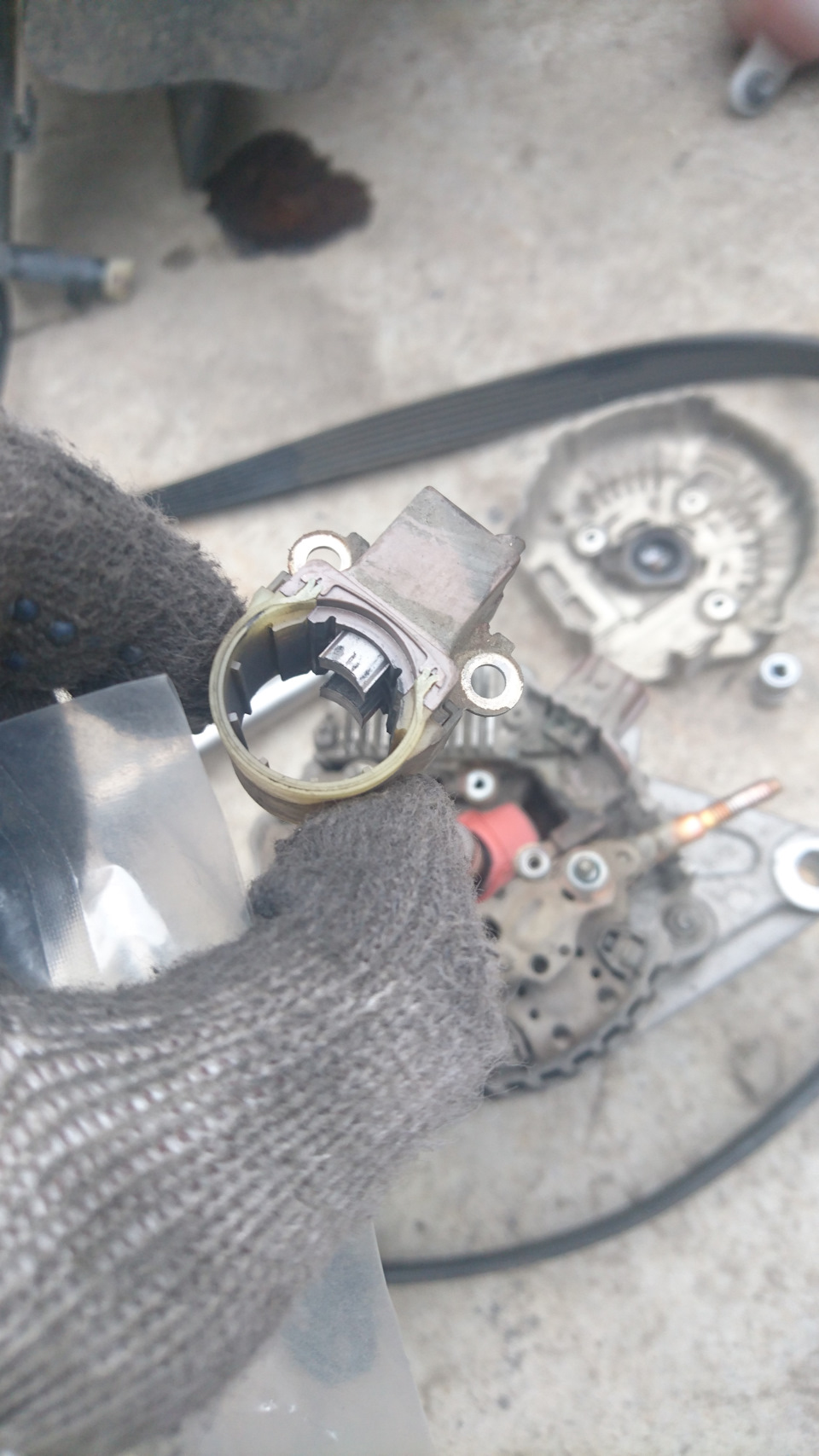 Ревизия генератора — Toyota Land Cruiser Prado 120-series, 4 л., 2007 ...