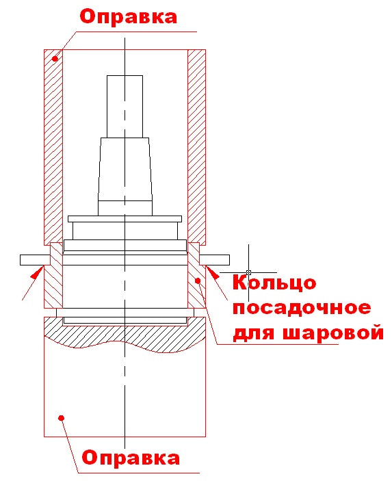 Шаровые опоры схема