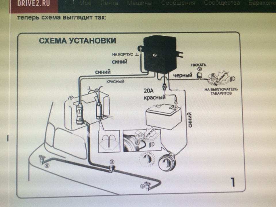 Омыватель фар скиф схема