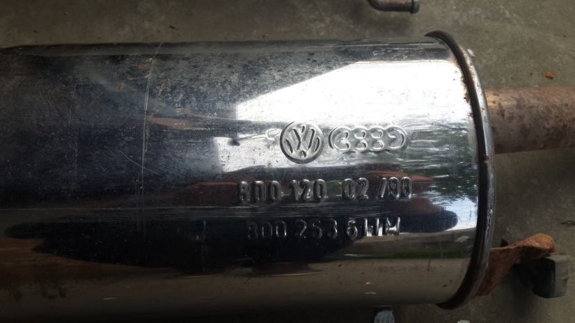 Замена среднего и крайнего глушителей. Сварка выпускного коллектора ...