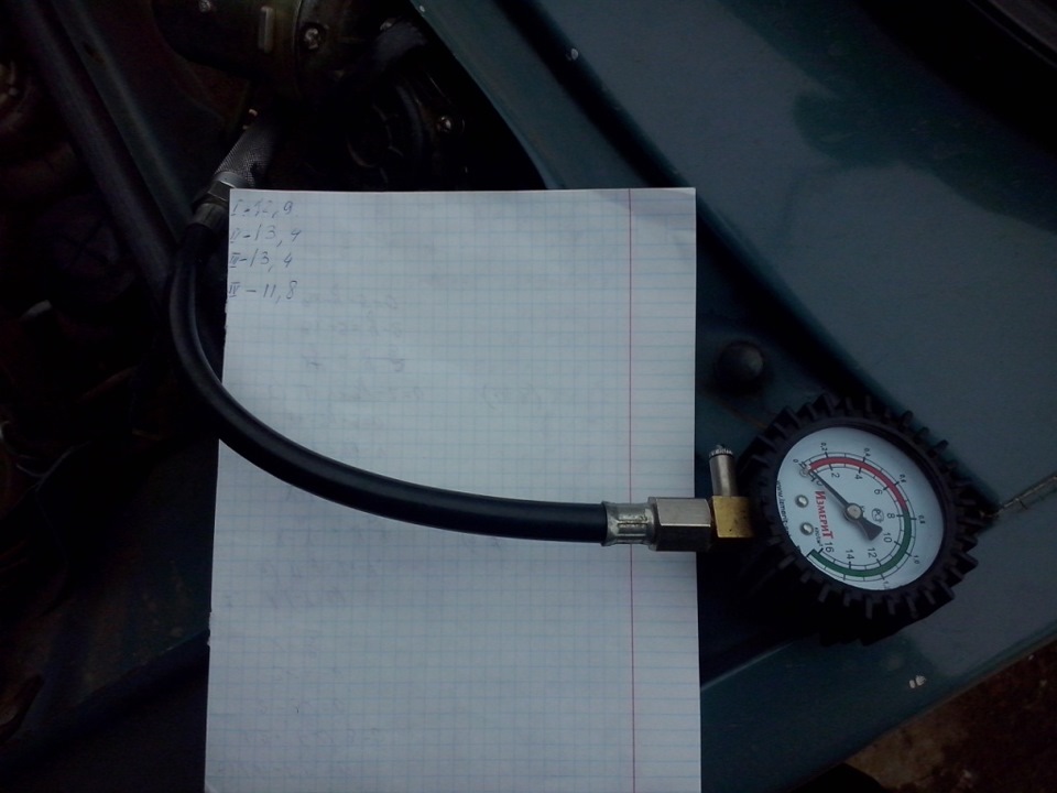 F-1 ушли лесом, не расстроился и померил компрессию. — Lada 21074, 1,6 ...