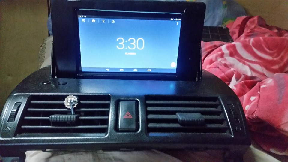 планшет в место магнитолы — Mazda 3 (1G) BK, 1,6 л, 2008 года ...