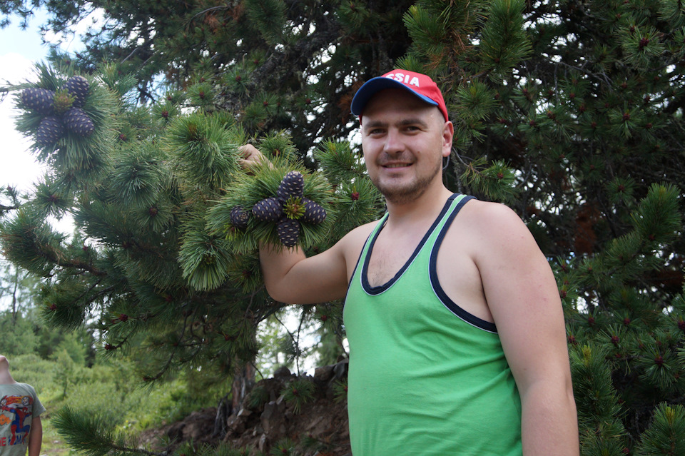 Забравшись на вершину горы нам повстречались наши сибирские — УАЗ Pickup