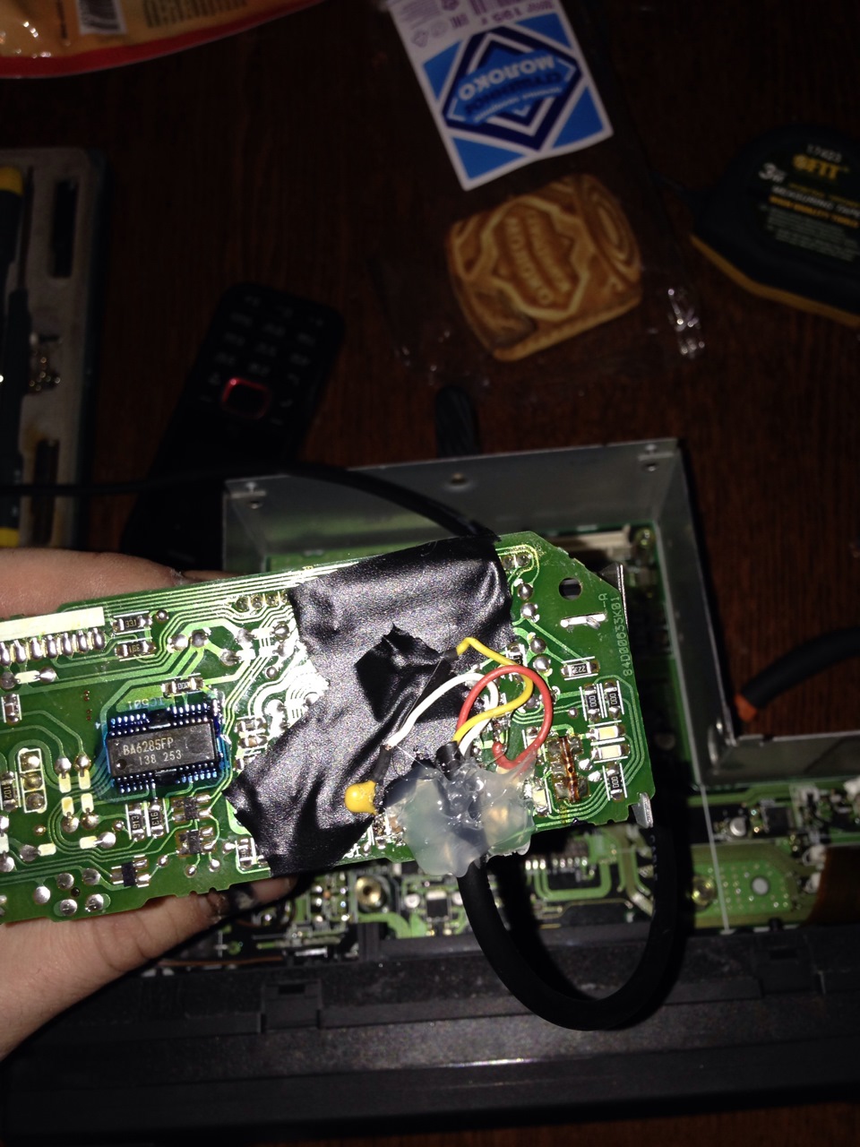 установка aux в штатную голову 16:9 navi — BMW X5 (E53), 3 л, 2002 года ...