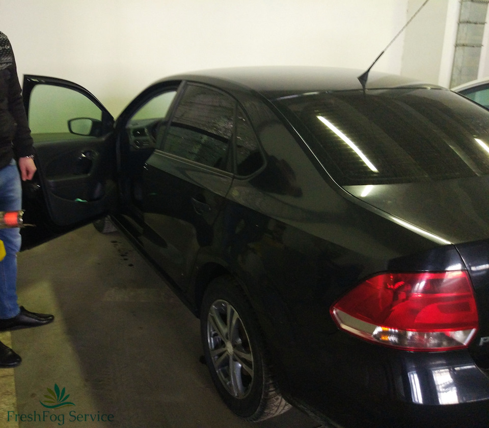Обработка \"сухим туманом\" Volkswagen Polo — FreshFog Service на DRIVE2