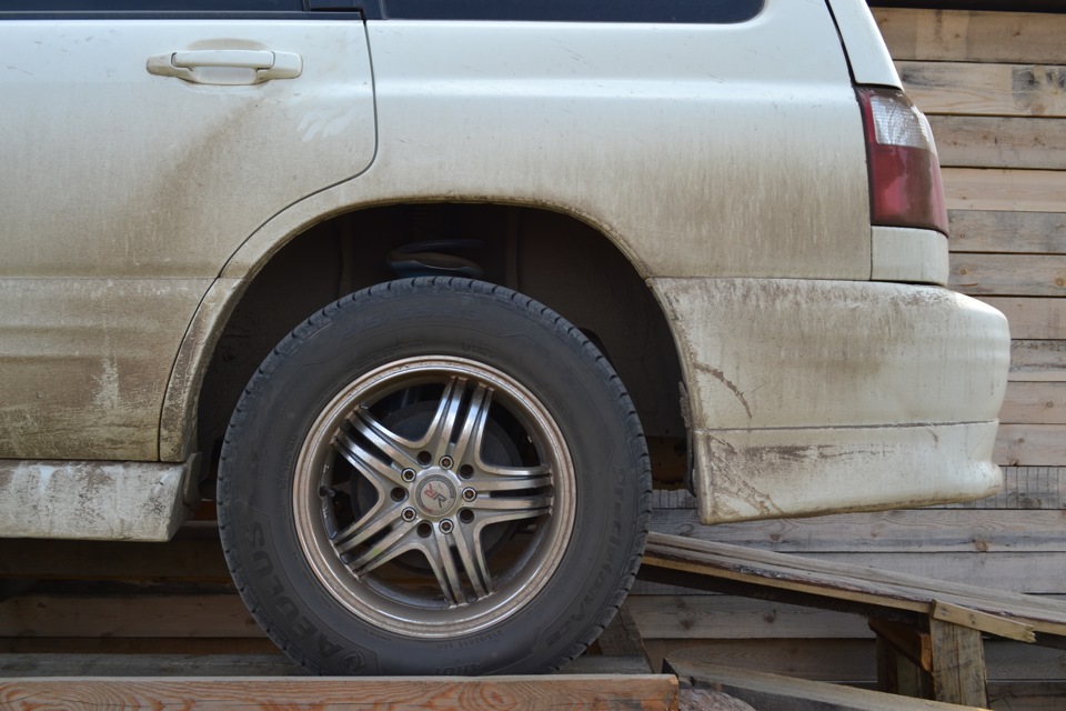 KYB New SR + усиленные пружины OBK — Subaru Forester (SF), 2 л, 2001 ...