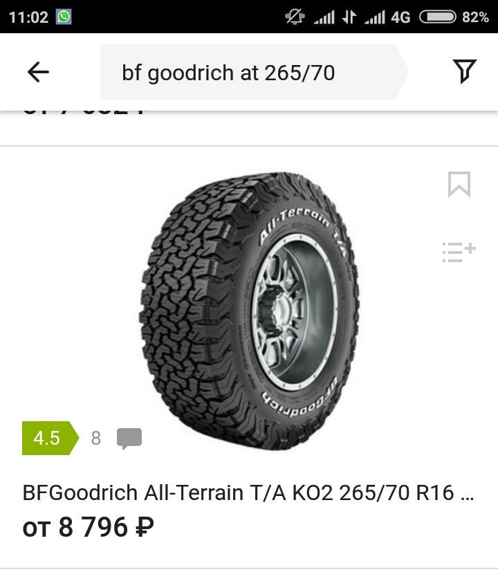 Мой новый размер — УАЗ Patriot. Запчасти на фото: TAK02, BFGoodrich All Terrain T/A KO