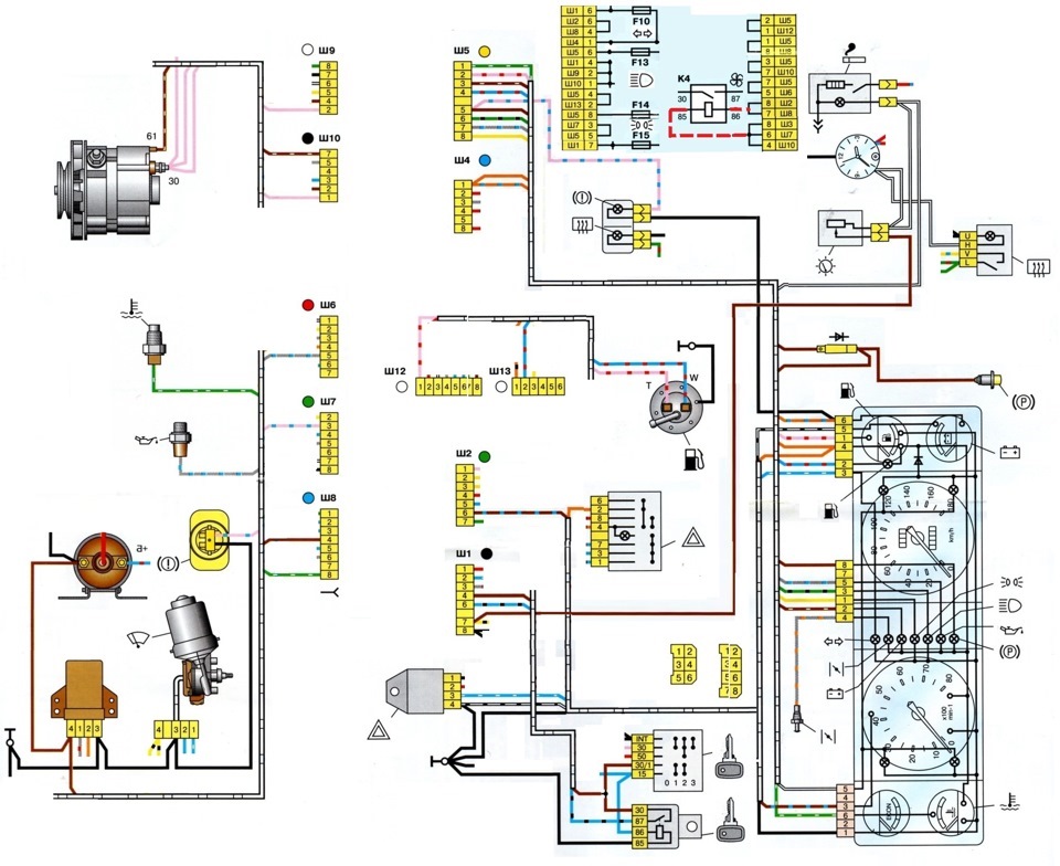 Проводка ваз 2107. Схема Эл проводки ВАЗ 2107. Проводка ВАЗ 2107 схема электрооборудования. Схема электрическая ВАЗ 2107 инжекторная. Электрика ВАЗ 2107 инжектор схема электрооборудования.