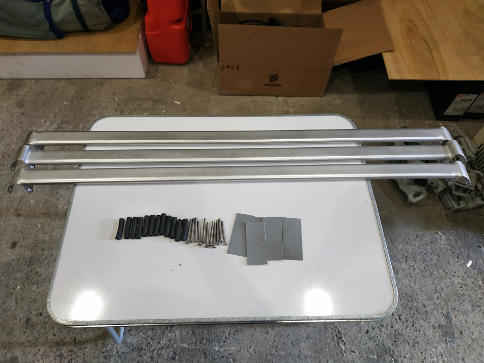 Поперечены на рейлинги из нержавейки. — УАЗ Patriot, 2,7 л, 2014 года ...