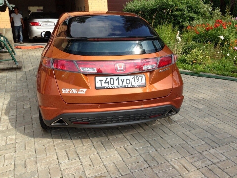 Закатал фары в пленку. — Honda Civic 5D (8G), 1,8 л, 2008 года ...