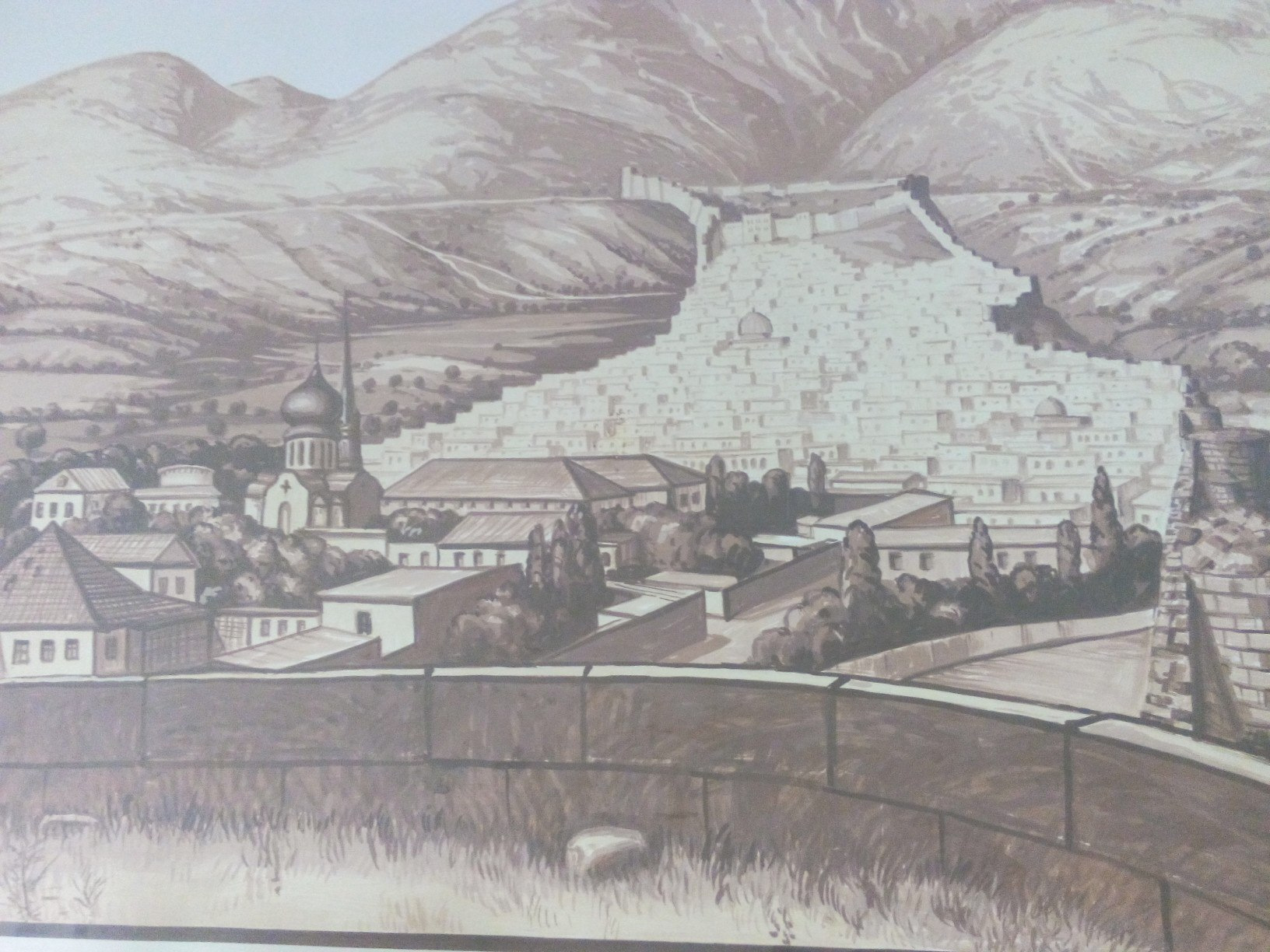 Крепость Нарын-кала в Дербенте старый город