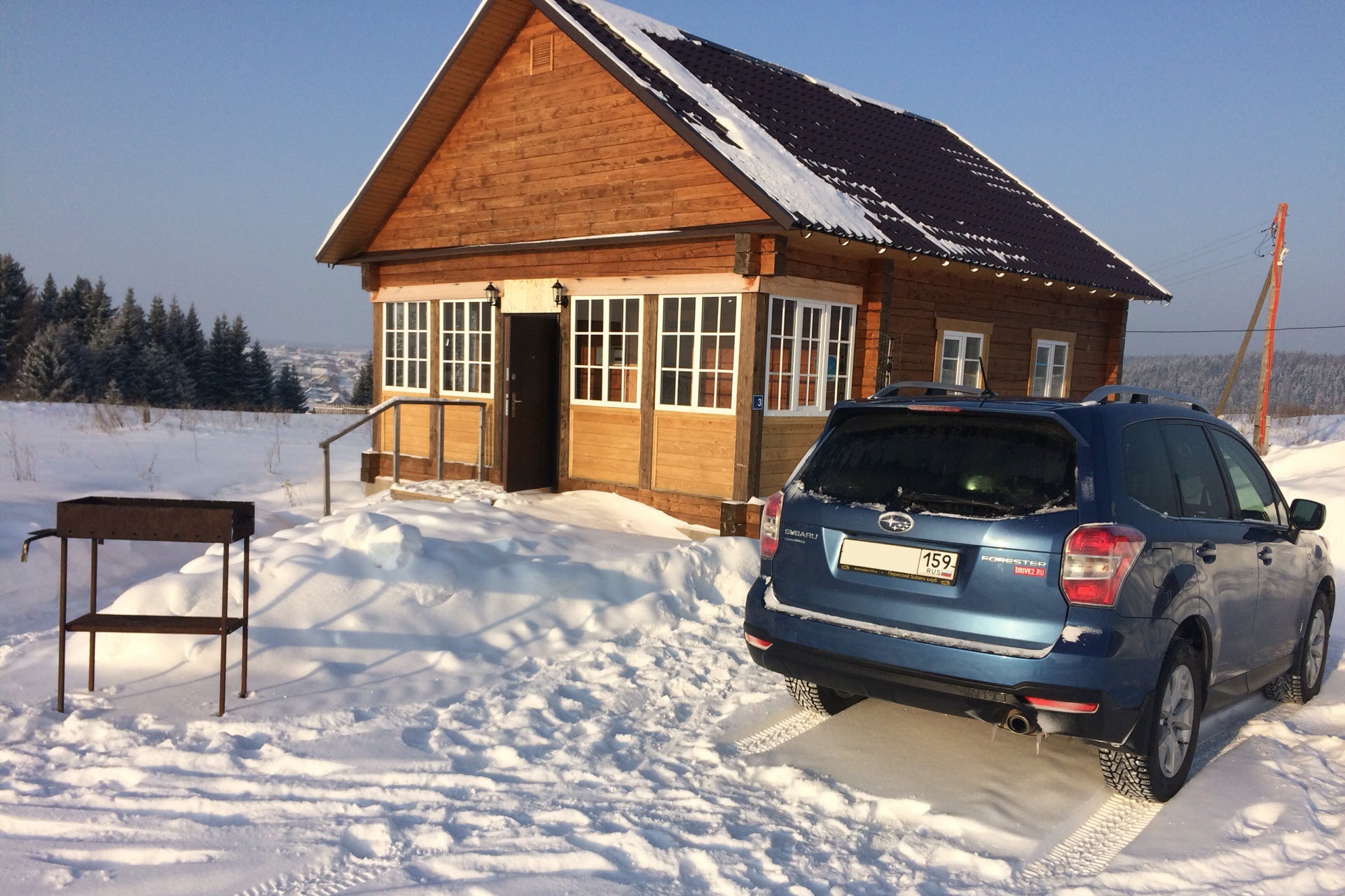 Вылазка на зимнюю турбазу, с.Курашим (Пермский край) — Subaru Forester  (SJ), 2 л, 2014 года | покатушки | DRIVE2